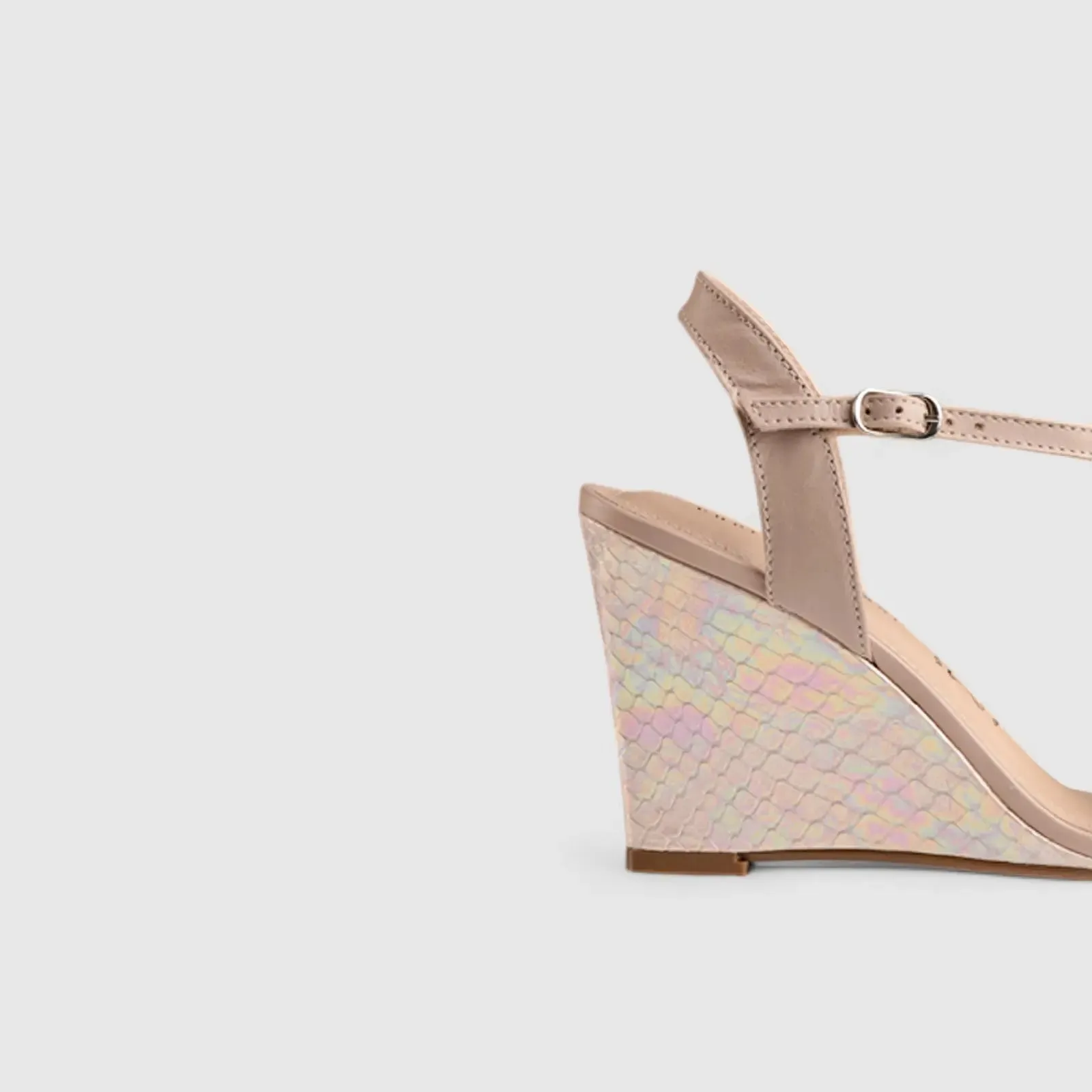 Comfort Wedge Sandal Light Pink 10871