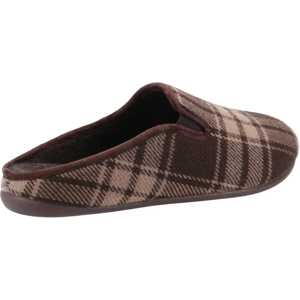 Cotswold Syde Chequered Slip-On Mens Mule Slippers