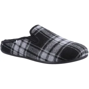 Cotswold Syde Chequered Slip-On Mens Mule Slippers