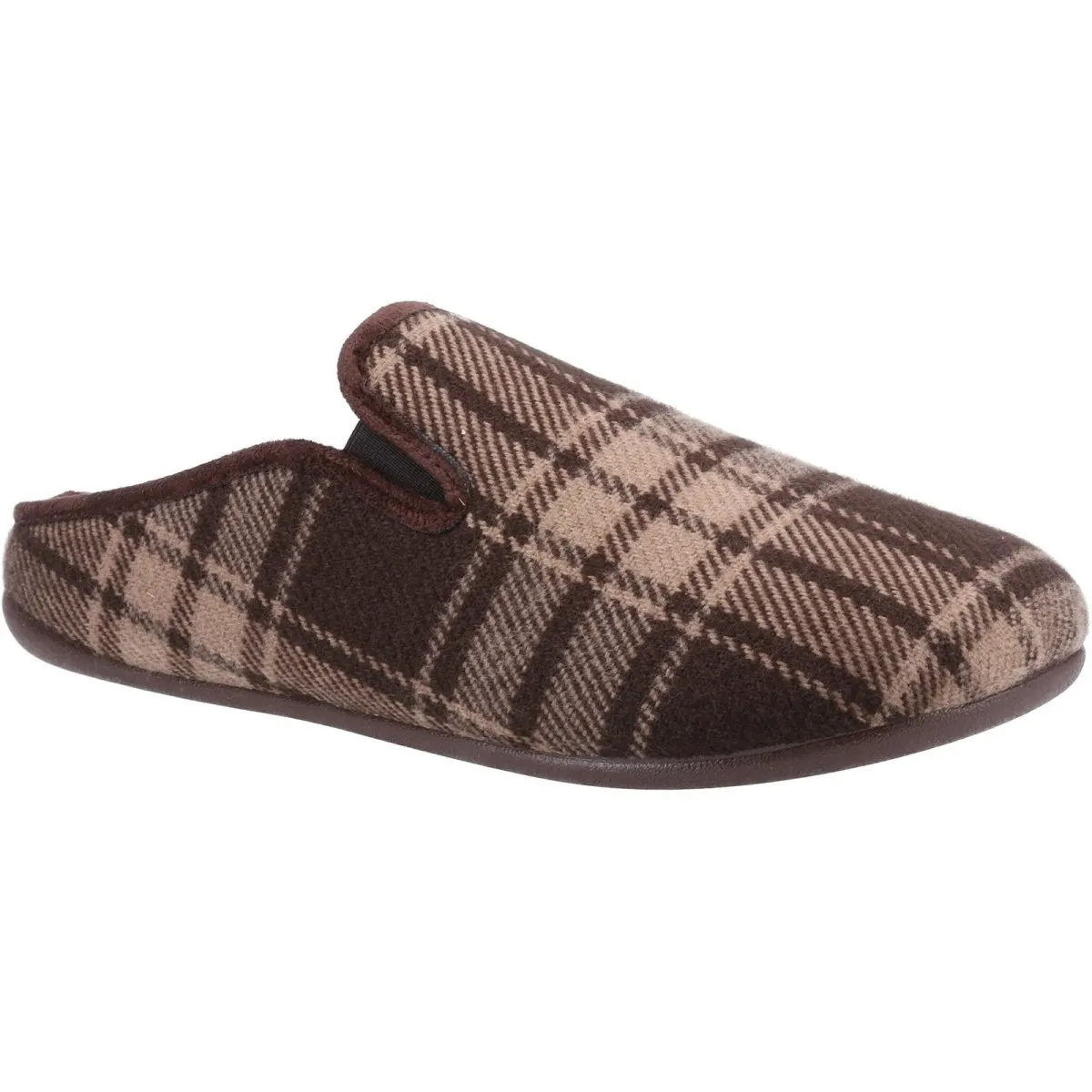 Cotswold Syde Chequered Slip-On Mens Mule Slippers