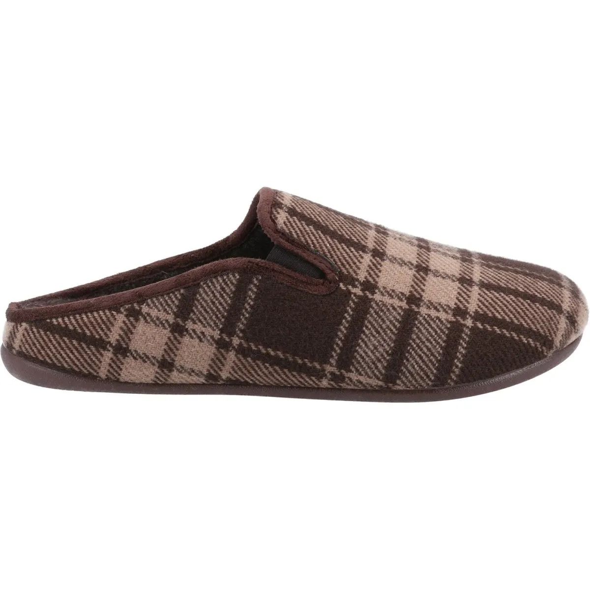 Cotswold Syde Chequered Slip-On Mens Mule Slippers