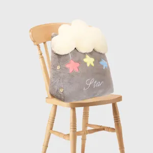 Cute Star Cloud Wedge Cushion Grey