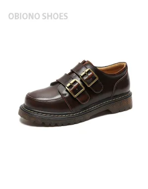 Double Buckle Front Mary Jane Shoes 34-41