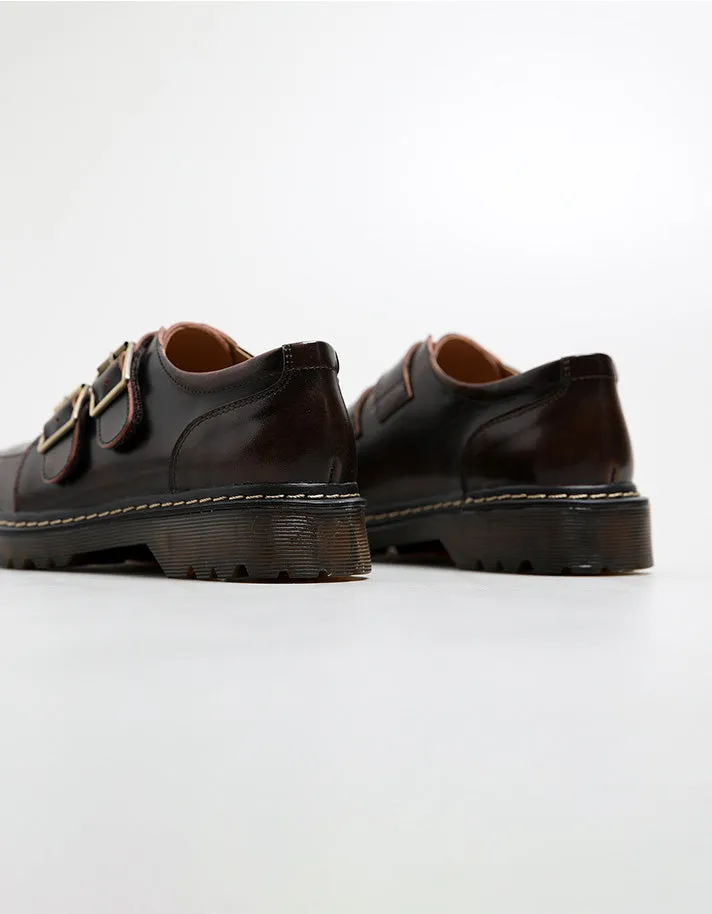 Double Buckle Front Mary Jane Shoes 34-41