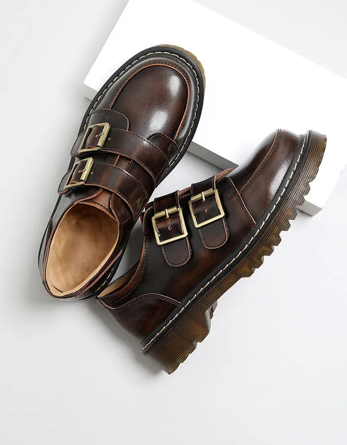 Double Buckle Front Mary Jane Shoes 34-41
