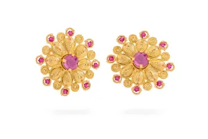 Empower Earrings (Fuchsia)