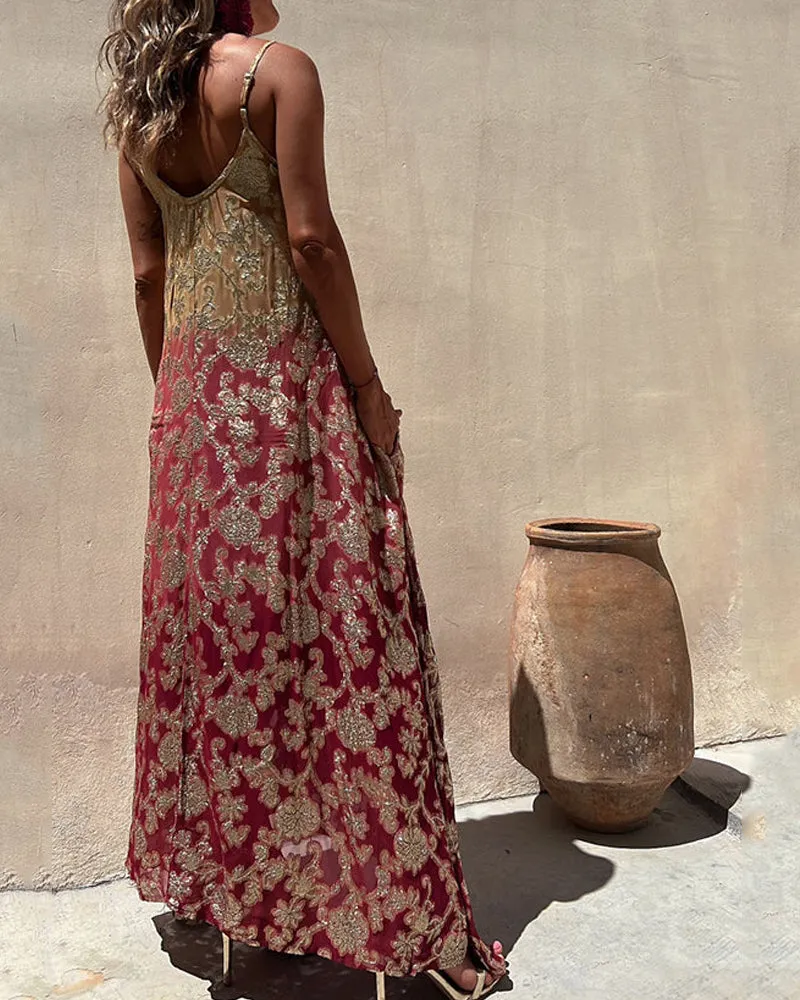 EREDES - BOHO PRINTED DRESS