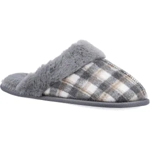 Fleet & Foster Neath Chequered Warm Ladies Mule Slippers