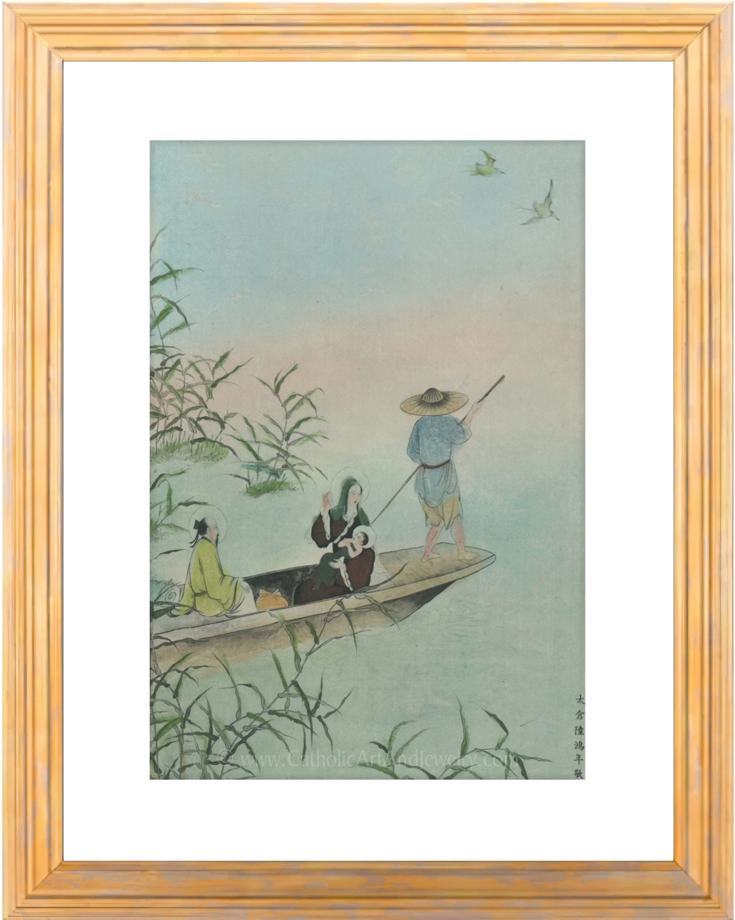 Flight into Egypt – Chinese Catholic Art Print