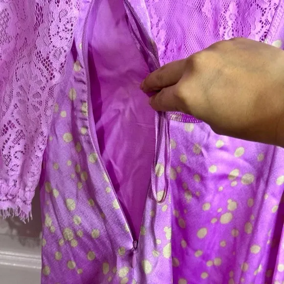 Free People About That Mini Dress NWOT Size S Iris Combo - Lilac