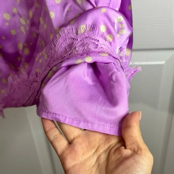 Free People About That Mini Dress NWOT Size S Iris Combo - Lilac