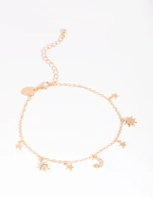Gold Celestial Anklet