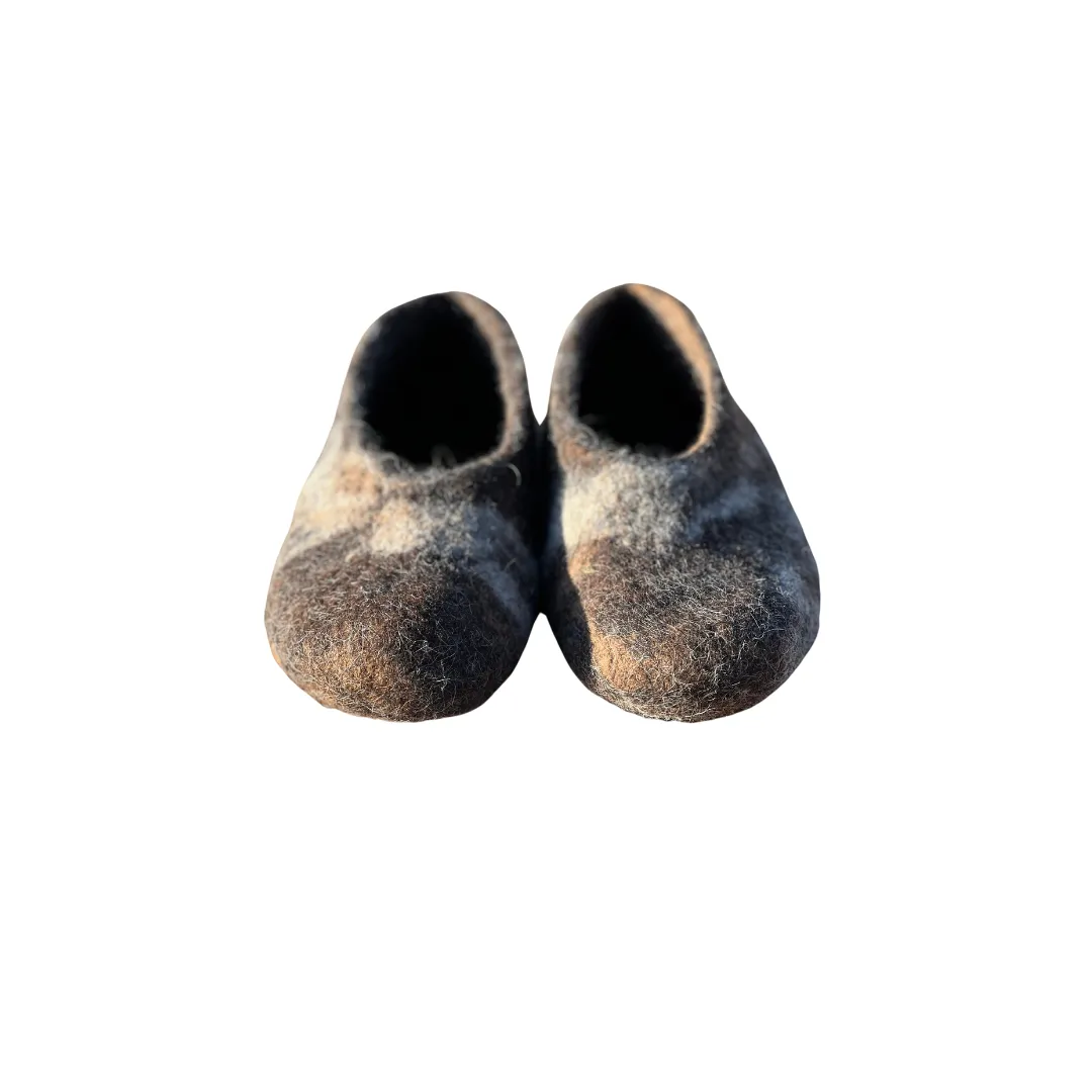 Hand Felted Alpaca Grounding Slippers