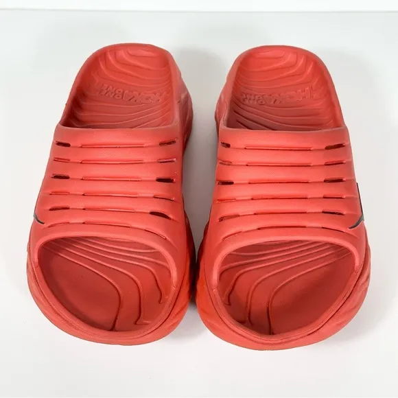 Hoka Gender Inclusive Ora Recovery Slide Sandal In Fiesta/Castlerock Size M9 W11