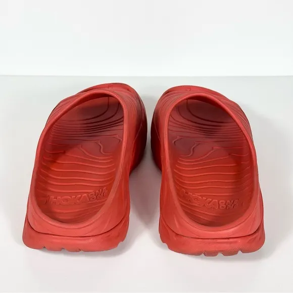 Hoka Gender Inclusive Ora Recovery Slide Sandal In Fiesta/Castlerock Size M9 W11