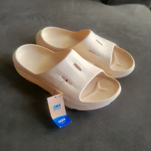 Hoka Ora Recovery Slides 3 Comfort Sandals US Men's 11 / Women's 13, Vanilla, NE