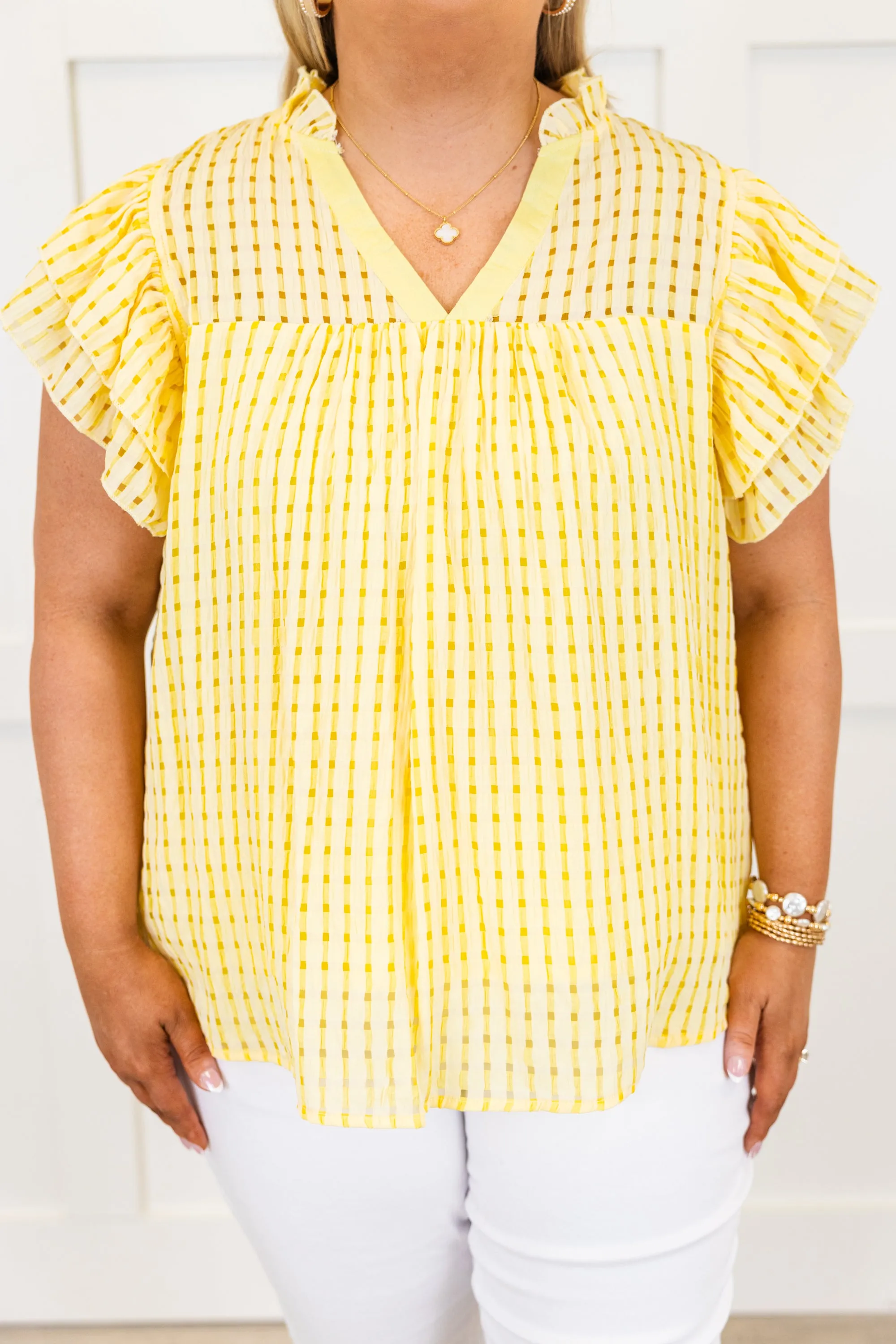 Home Is Here Top, Yellow