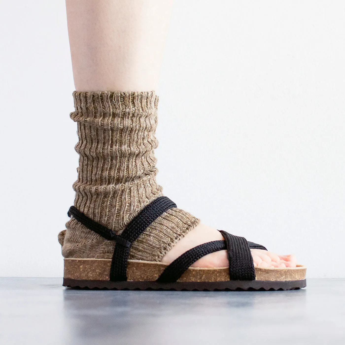 Homie | ホミー　Linen & Organic Cotton Lib Sandal Socks