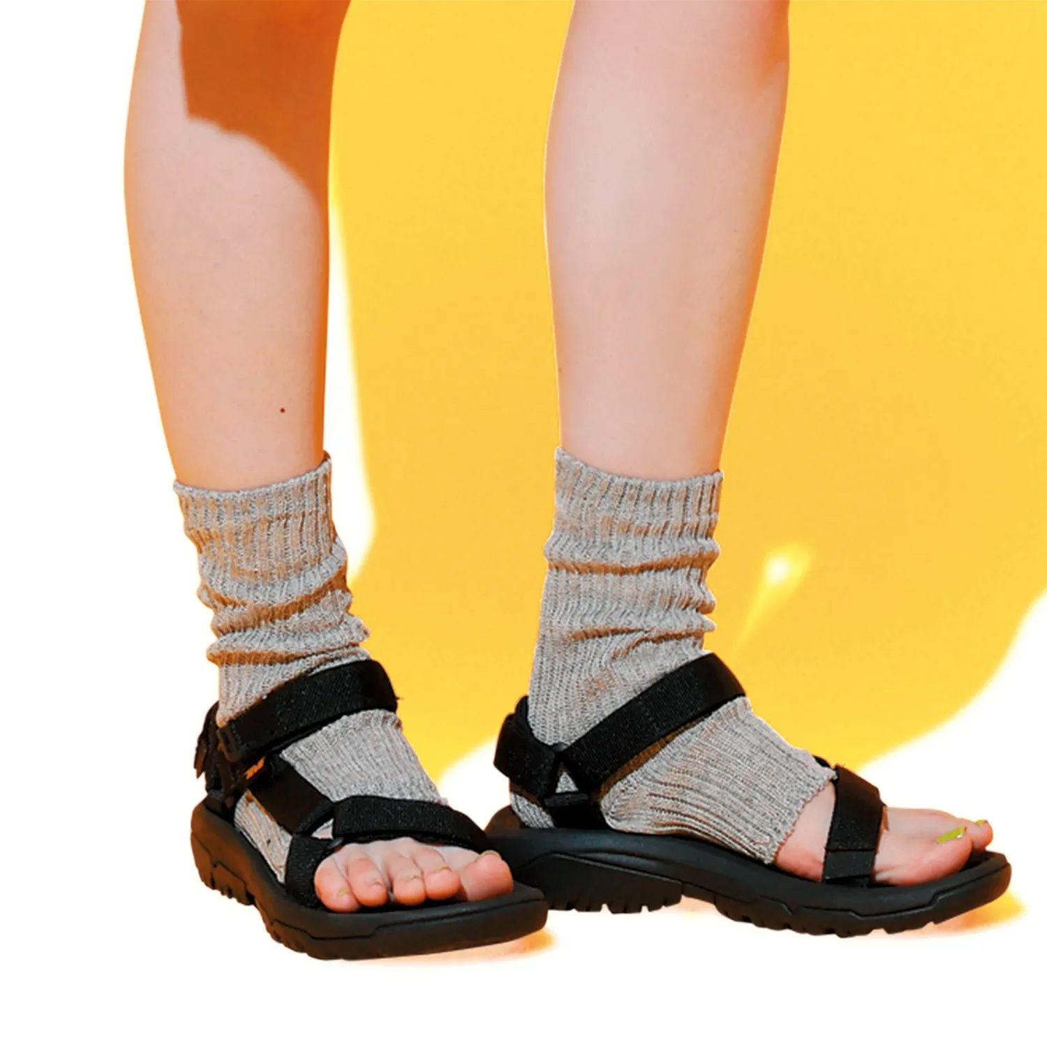 Homie | ホミー　Linen & Organic Cotton Lib Sandal Socks