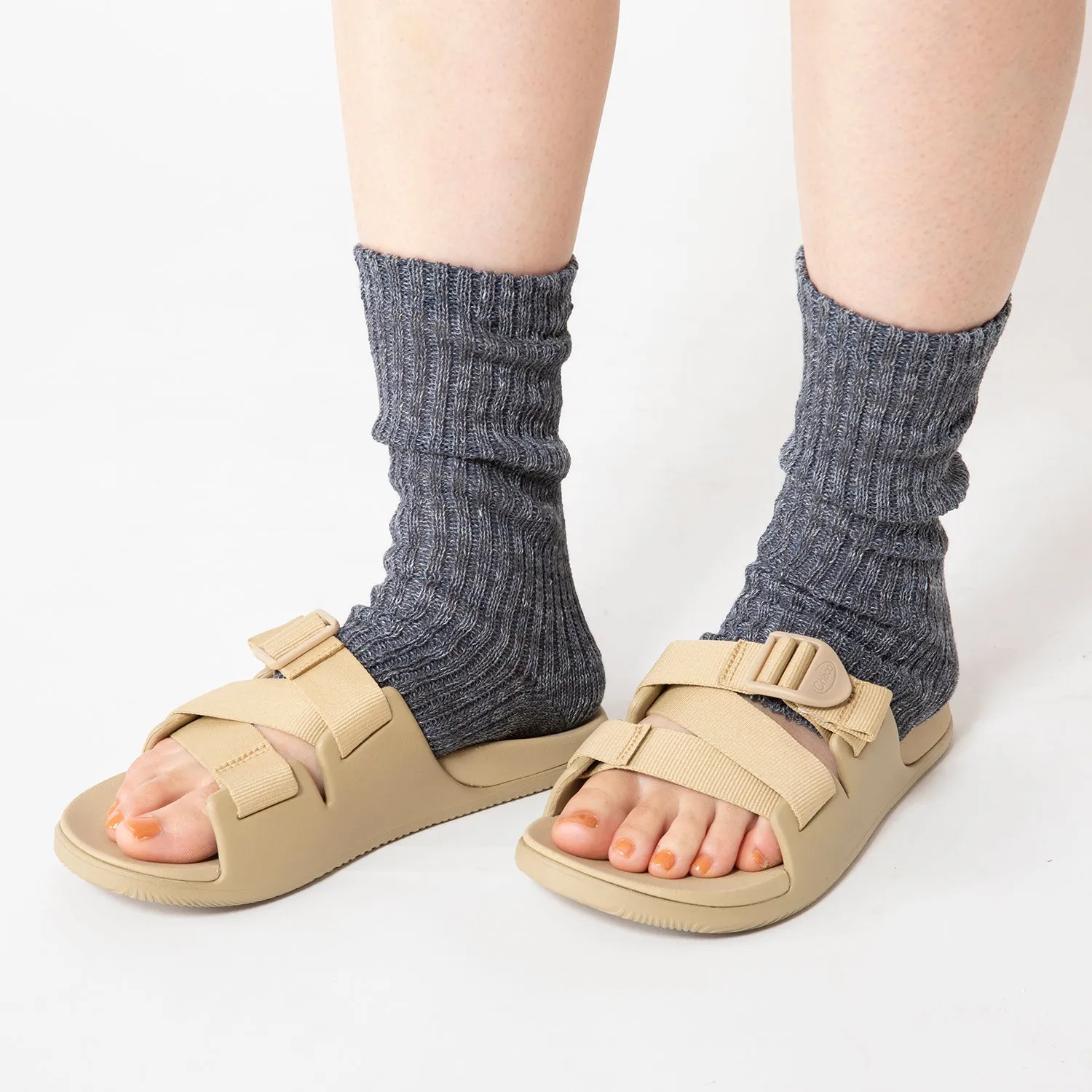 Homie | ホミー　Linen & Organic Cotton Lib Sandal Socks