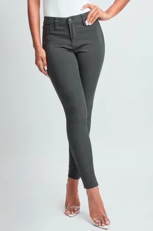 Hyperstrech Mid-Rise Skinny Jean in Charcoal Grey