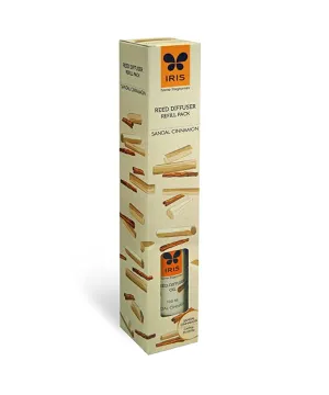 Iris Sandal Cinnamon Reed Diffuser Refill Pack, 100Ml, Multicolor