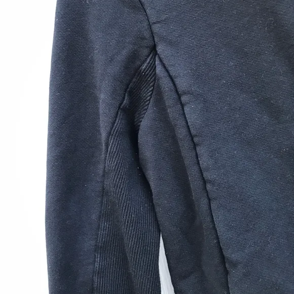James Perse Moto Hoodie Jacket Asymmetrical Zip