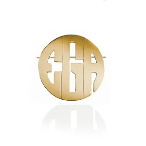Jane Basch Monogram Pin/Pendant Combo - Block