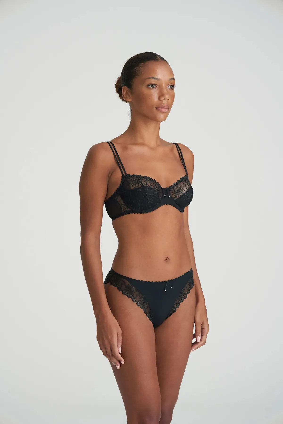 Jane Half Padded Balcony Bra In Black - Marie Jo