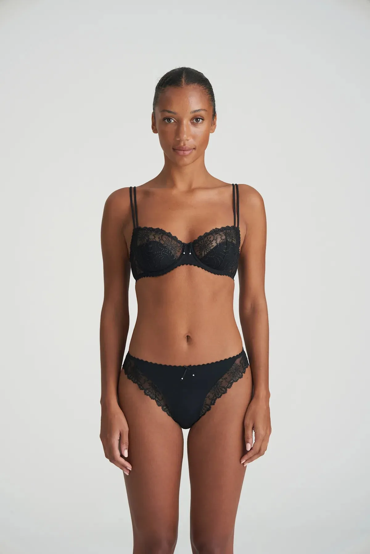 Jane Half Padded Balcony Bra In Black - Marie Jo