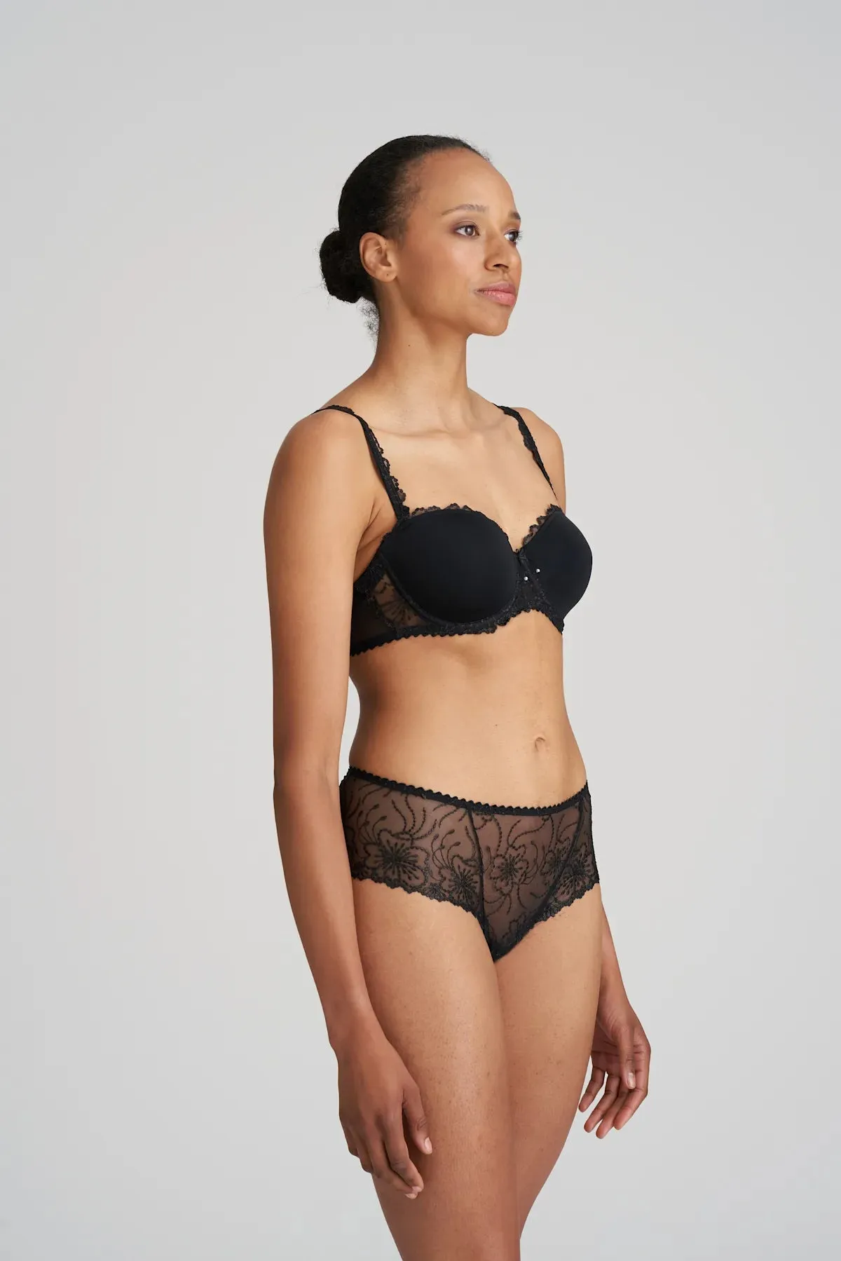 Jane Luxury Thong In Black - Marie Jo