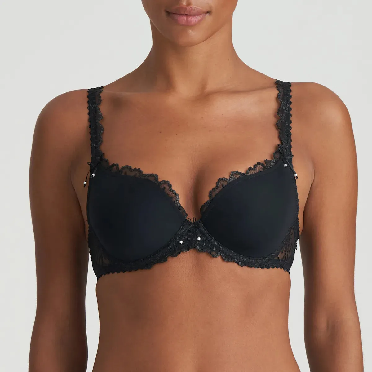 Jane Padded Heartshape Bra In Black - Marie Jo
