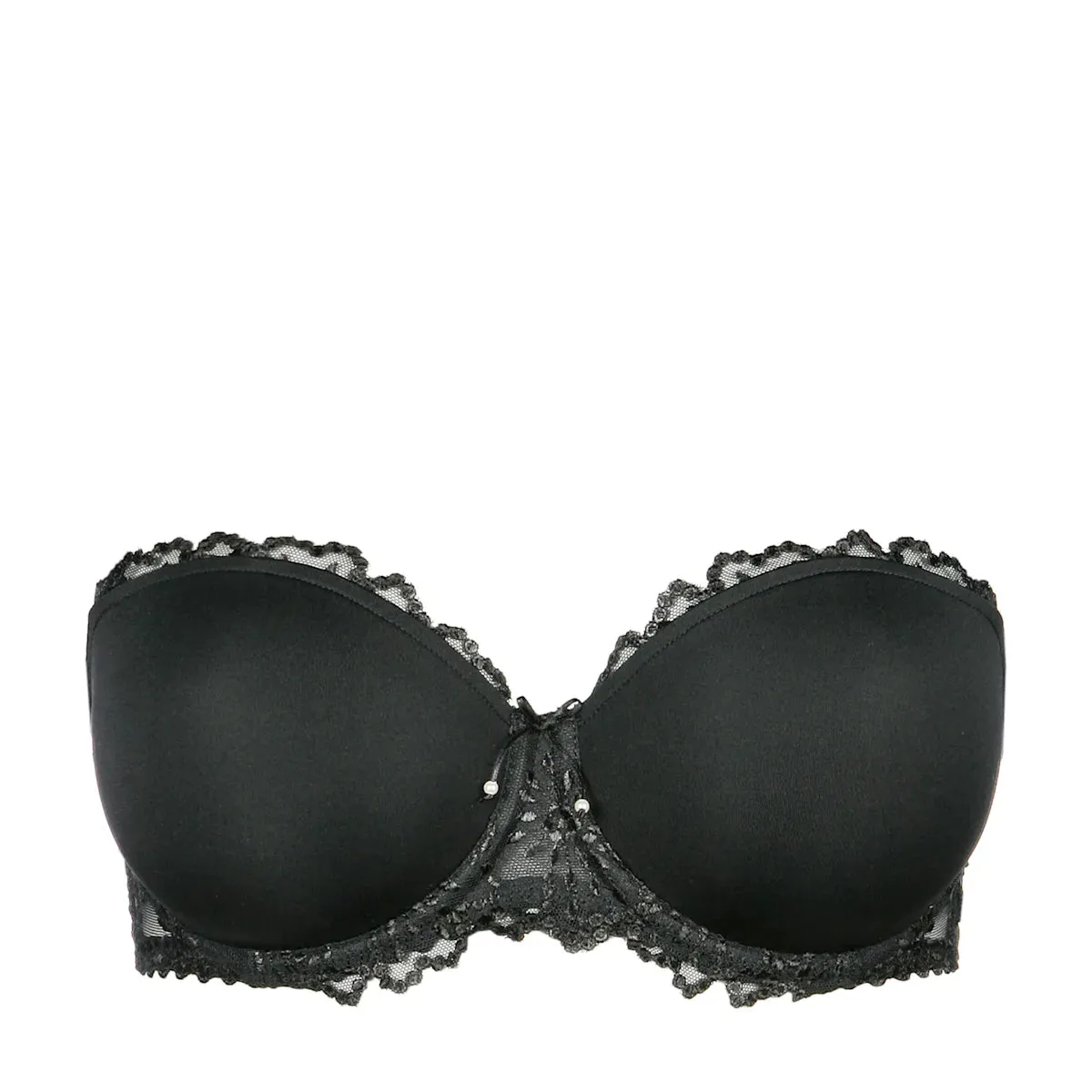 Jane Padded Strapless Bra In Black - Marie Jo