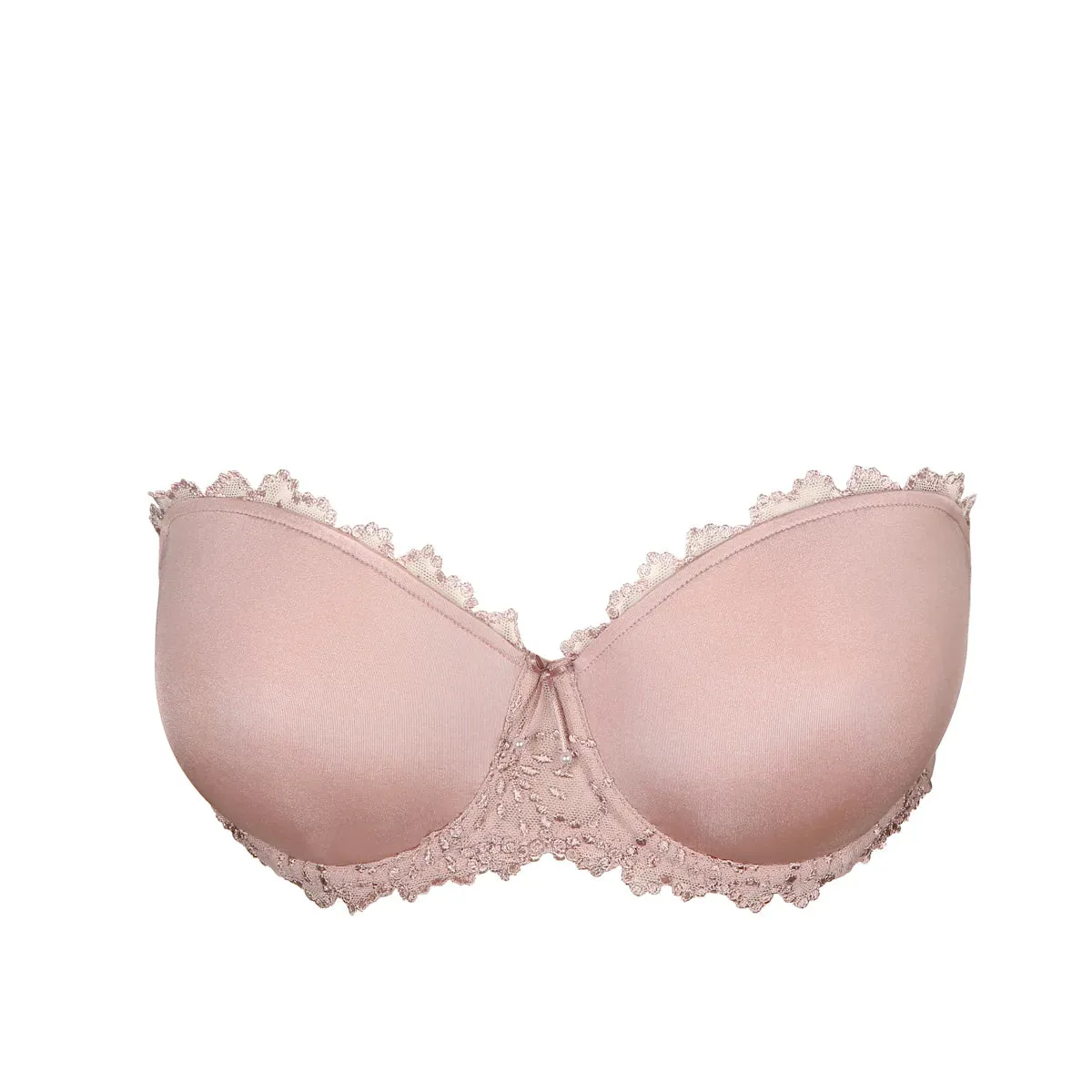 Jane Padded Strapless Bra In Bois De Rose - Marie Jo