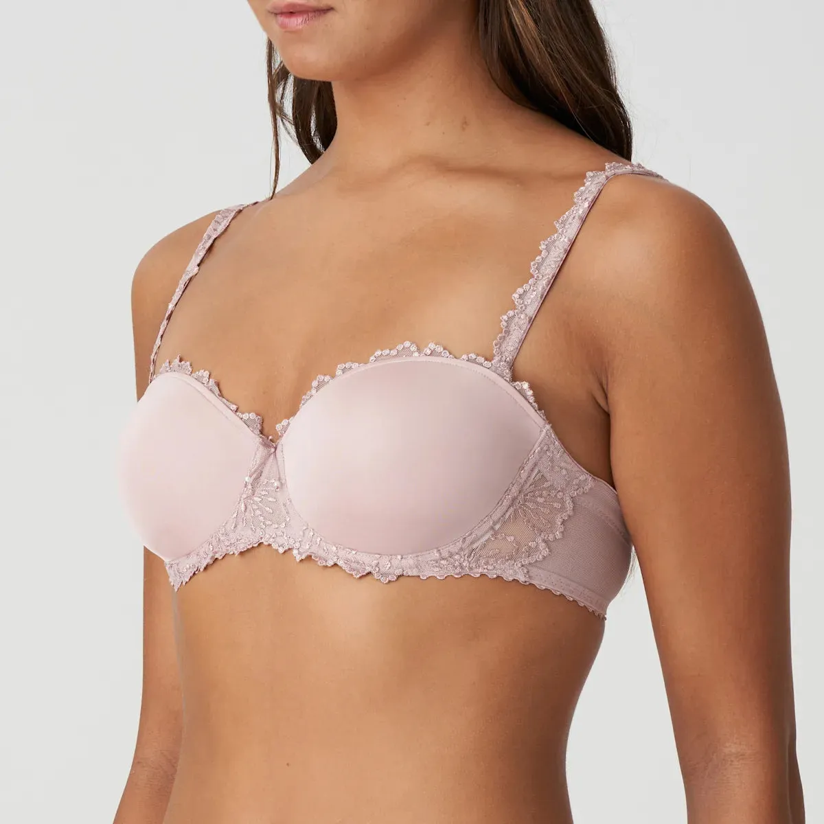 Jane Padded Strapless Bra In Bois De Rose - Marie Jo