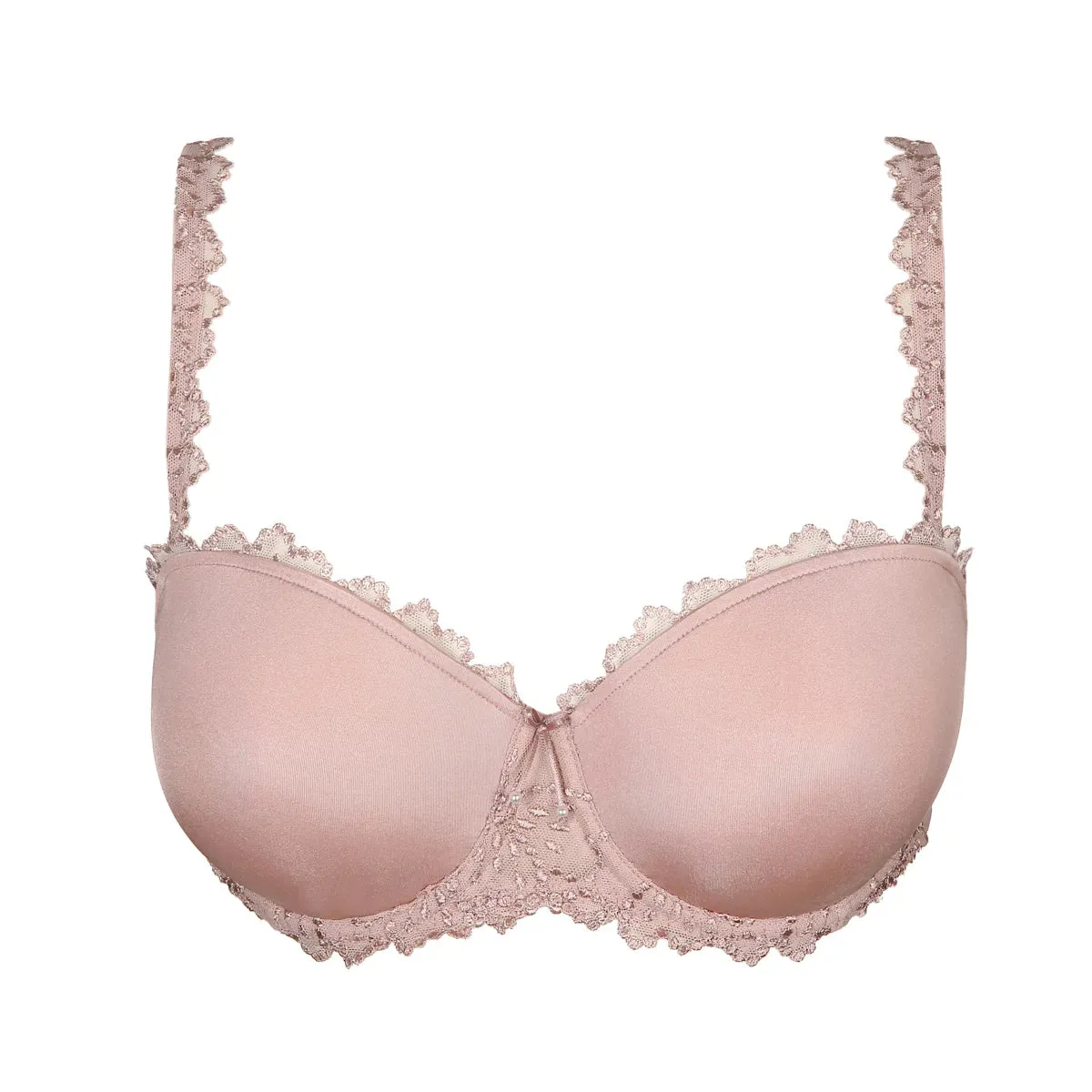 Jane Padded Strapless Bra In Bois De Rose - Marie Jo