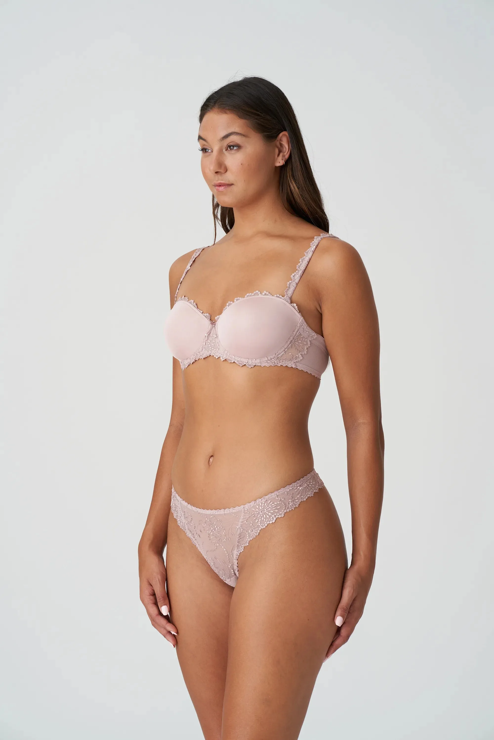 Jane Padded Strapless Bra In Bois De Rose - Marie Jo