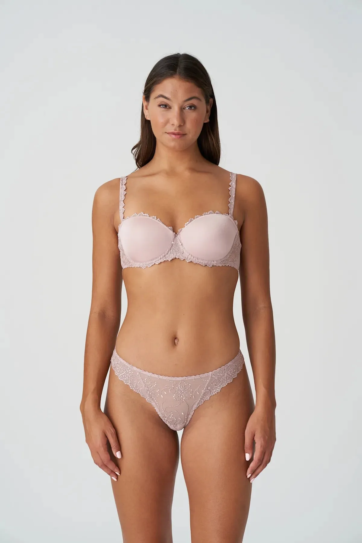 Jane Padded Strapless Bra In Bois De Rose - Marie Jo