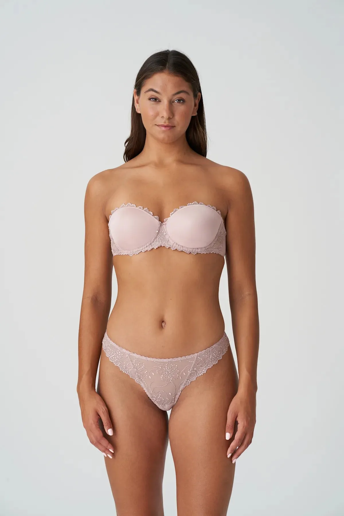 Jane Padded Strapless Bra In Bois De Rose - Marie Jo