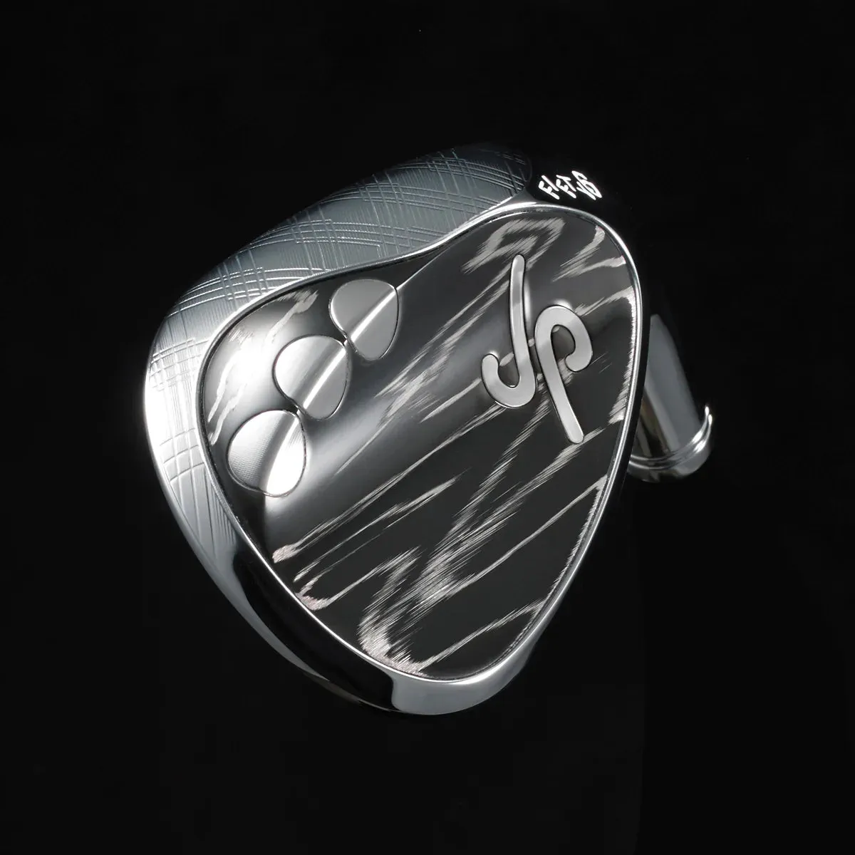 JP Premier Wedges - Black Scraped Platinum