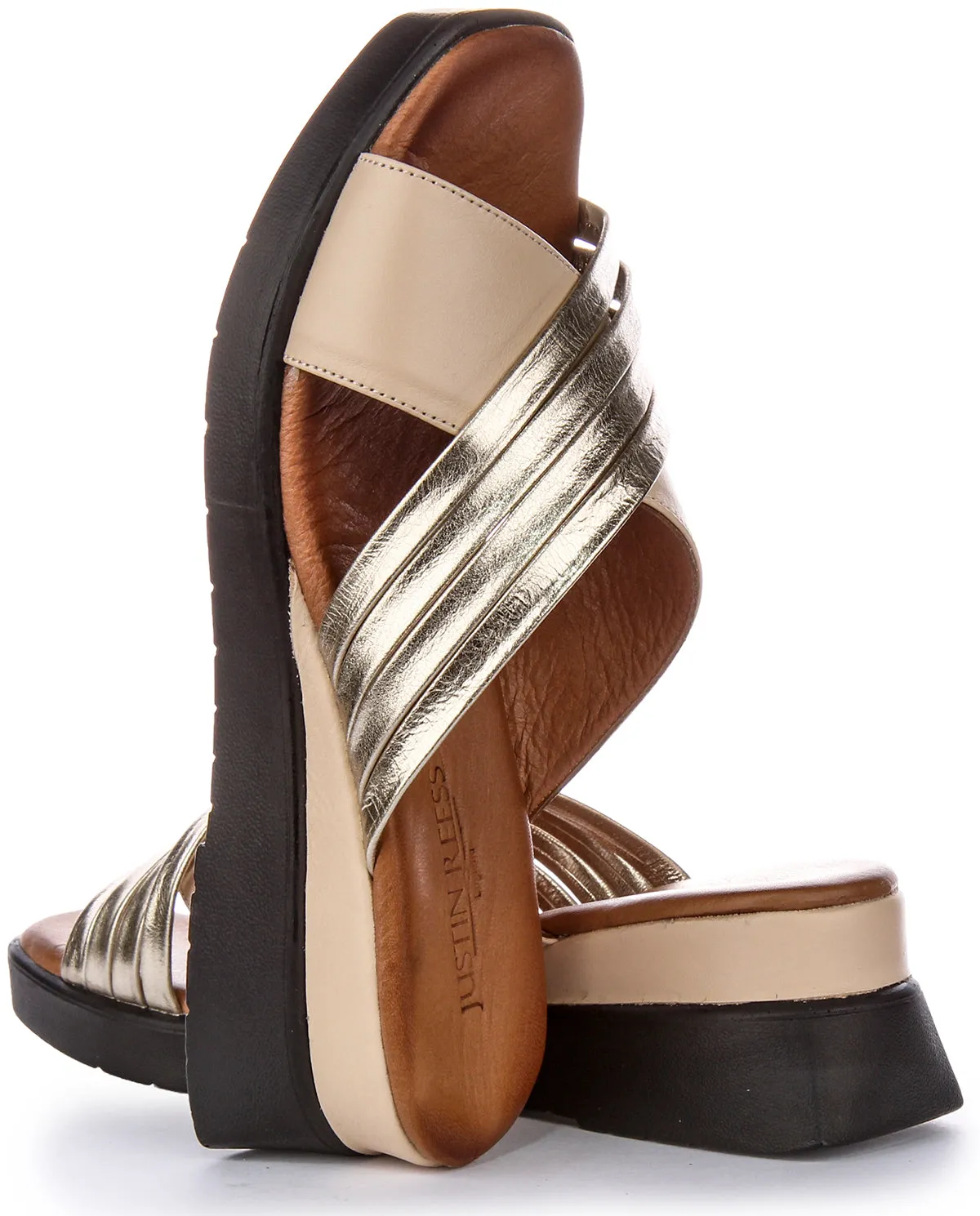 Justinreess England Aurea Soft Footbed  In Beige | Secret Sale