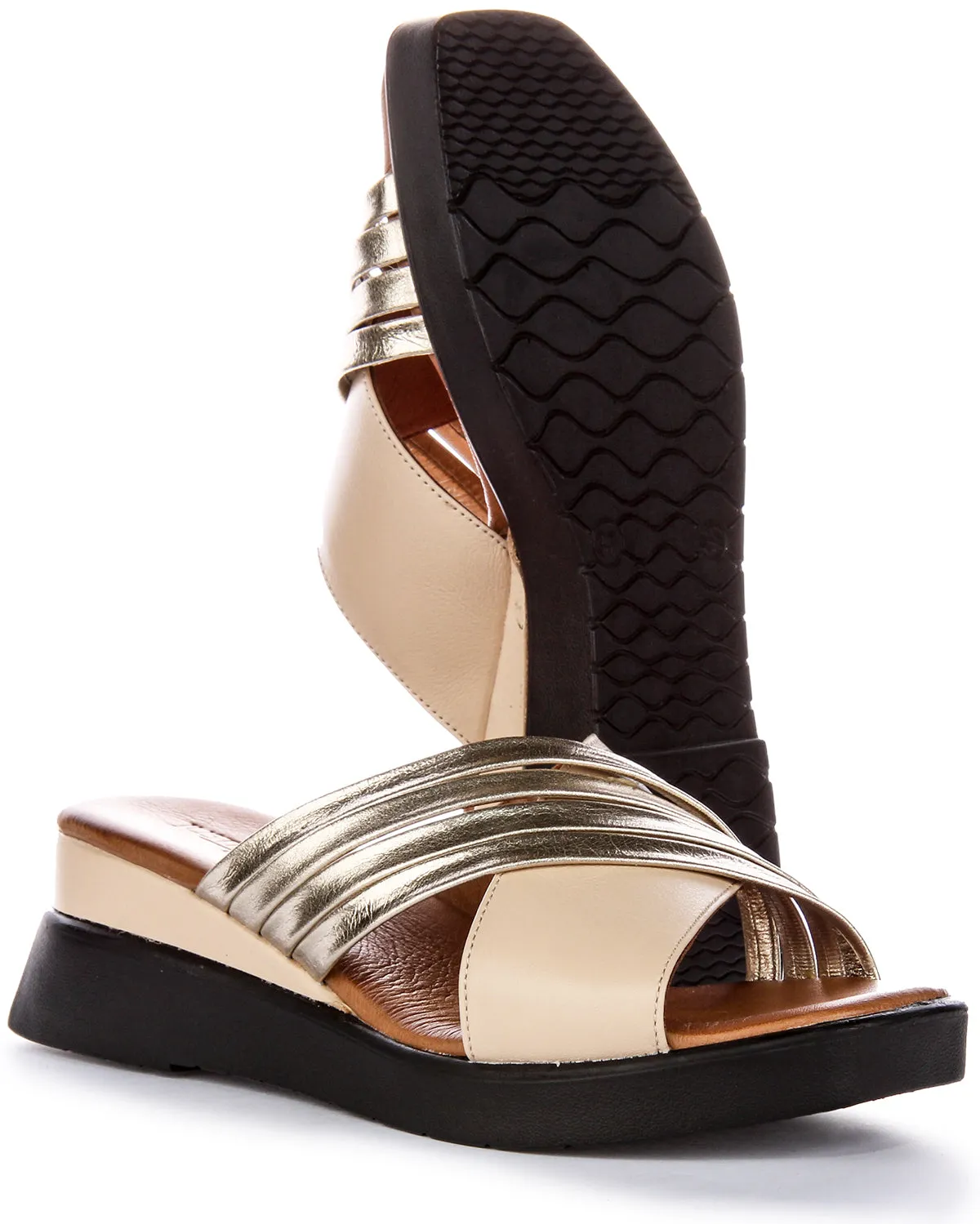 Justinreess England Aurea Soft Footbed  In Beige | Secret Sale