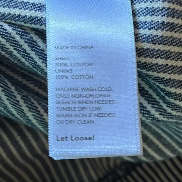 Kate Spade Saturday striped skirt blue &amp; white sz 4