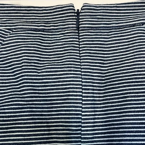 Kate Spade Saturday striped skirt blue &amp; white sz 4