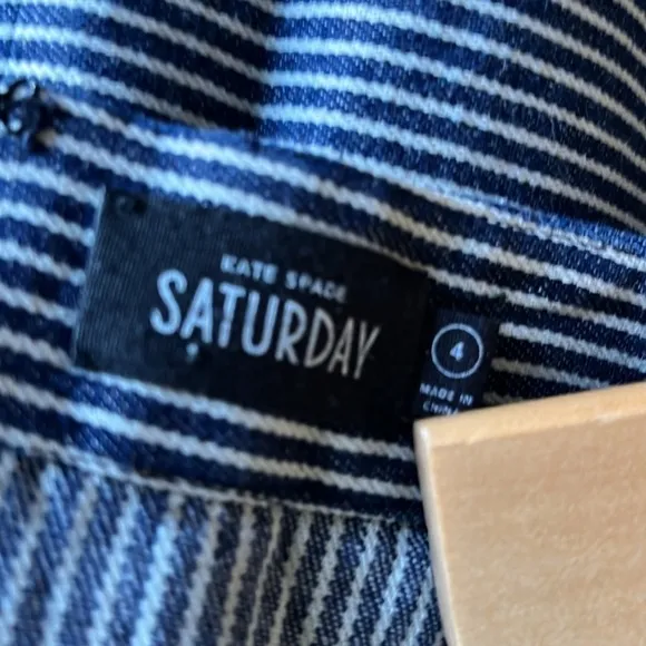 Kate Spade Saturday striped skirt blue &amp; white sz 4