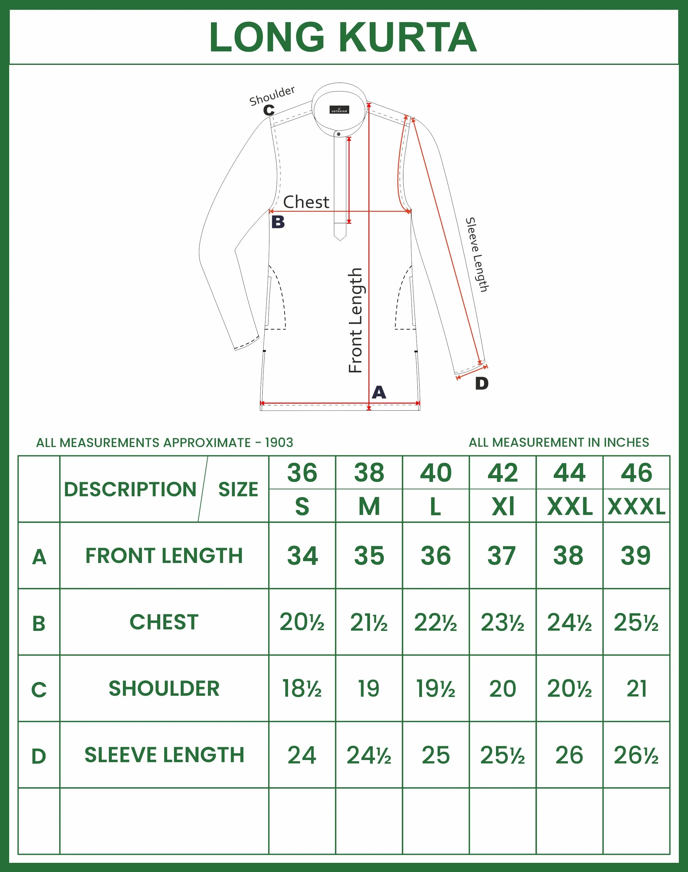 Kraft - Sandal Long Kurtas for Men | Uathayam