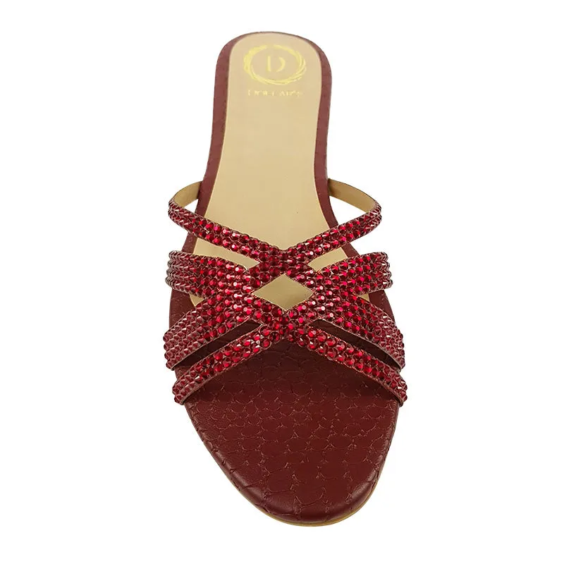 Layal Flats S87F - Red
