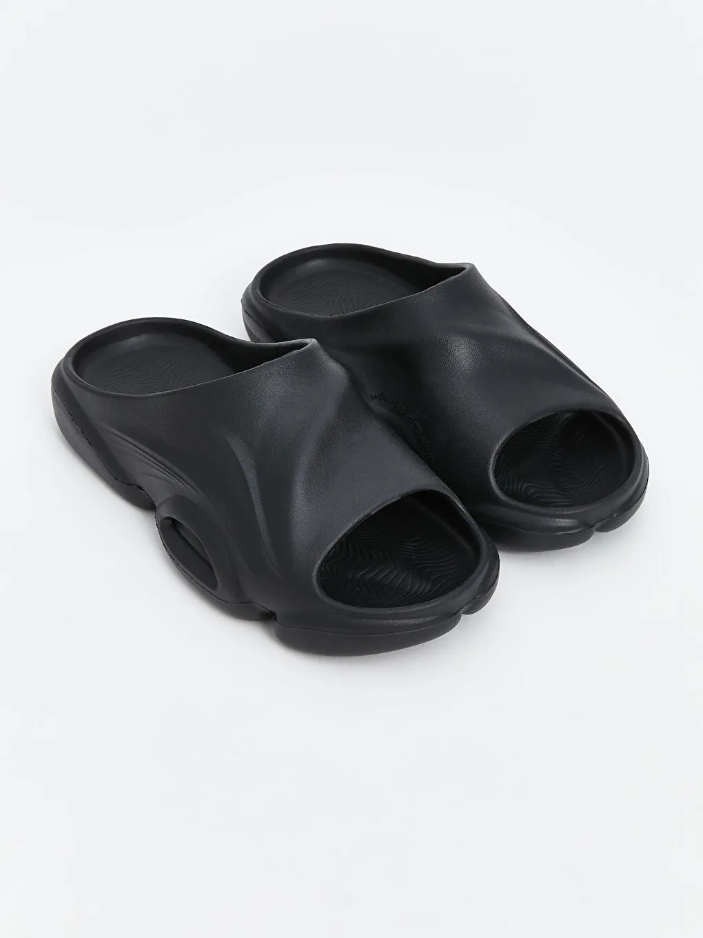 LCW STEPS Grey Thick Soled Men Home Slippers