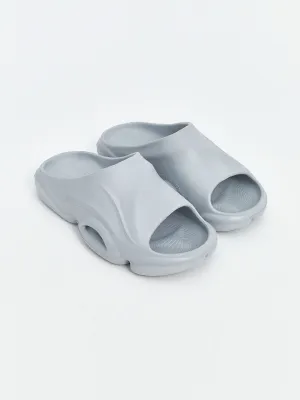 LCW STEPS Grey Thick Soled Men Home Slippers