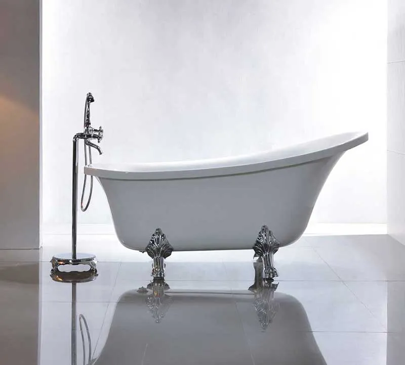 Legion Furniture 69" White Acrylic Tub - No Faucet White